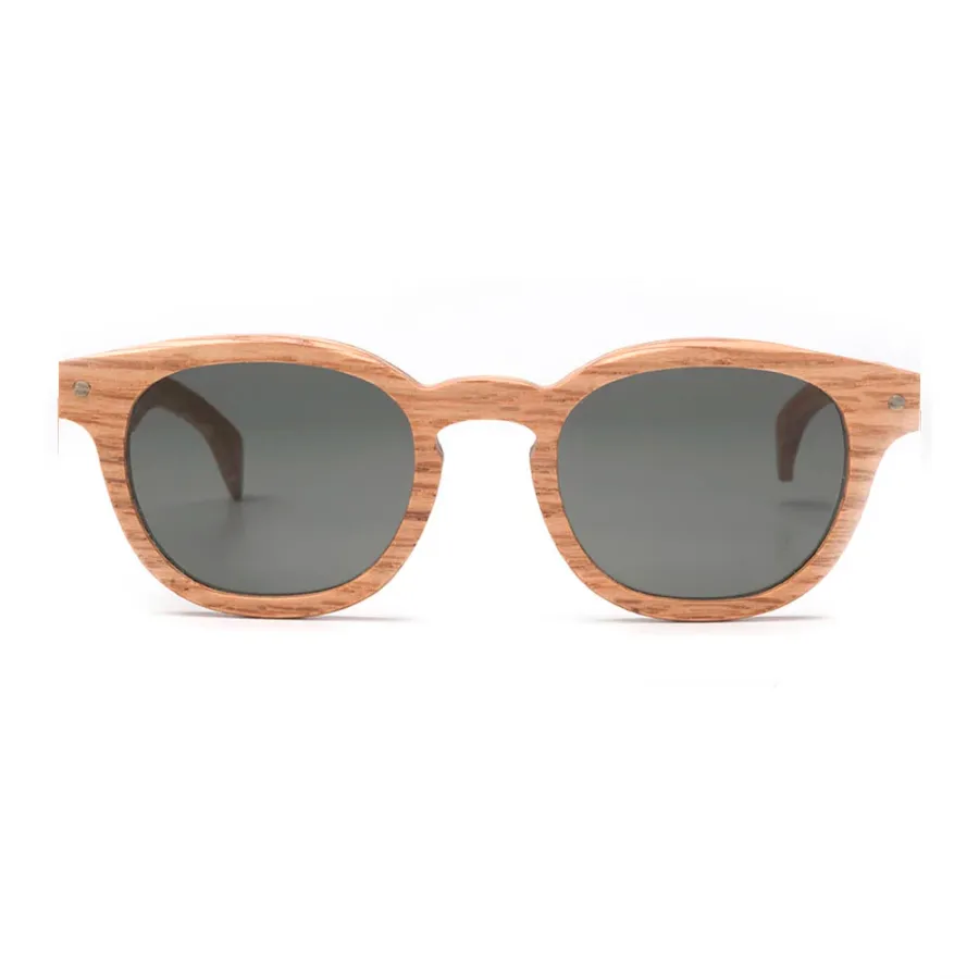 obrazek 1 Dębowe, jasne okulary o owalnym kształcie - Legno Light
