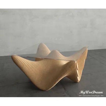 Zdjęcie Designerski stolik kawowy ze sklejki do salonu