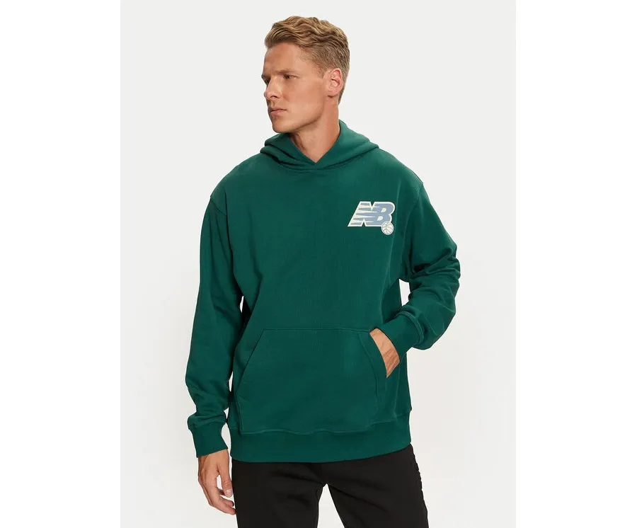 obrazek 1 New Balance Bluza MT43563 Zielony Regular Fit