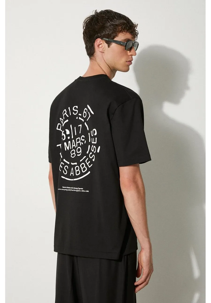 obrazek 1 STAMPD t-shirt bawełniany Van Gogh Relaxed Tee męski kolor czarny z nadrukiem SLA-M3248TE-BLK