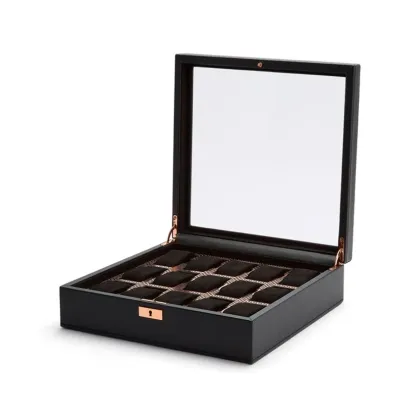 Zdjęcie Zamykane pudełko skórzane Axis Copper na 15 zegarków