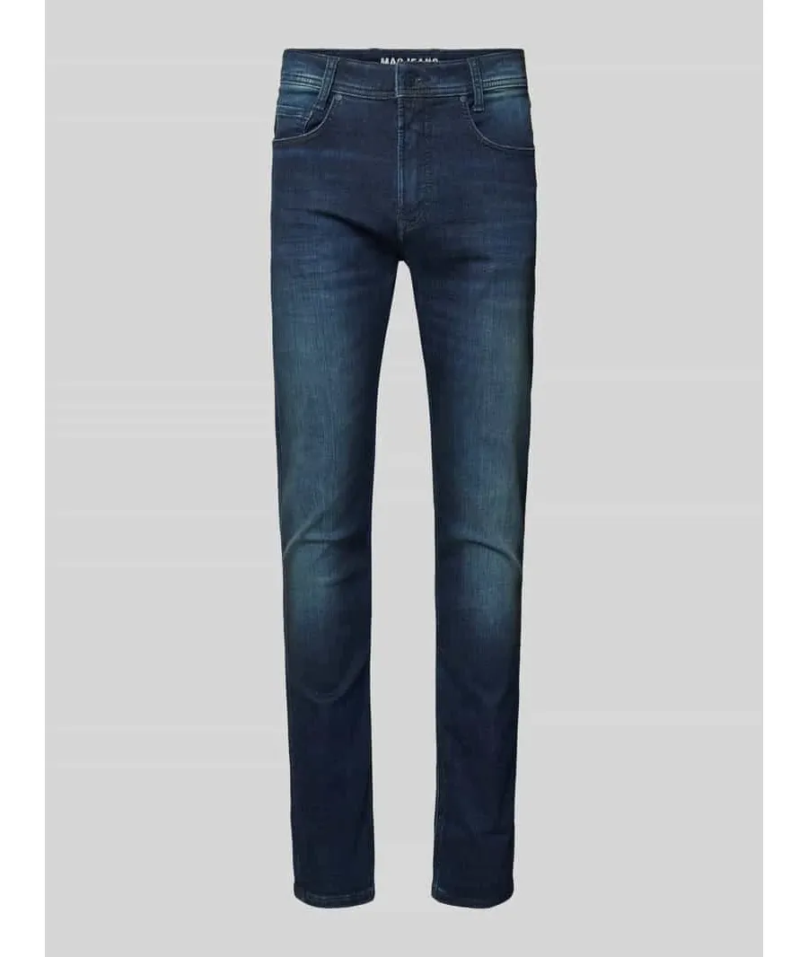 obrazek 1 Jeansy o kroju slim fit z 5 kieszeniami model ‘Arne’