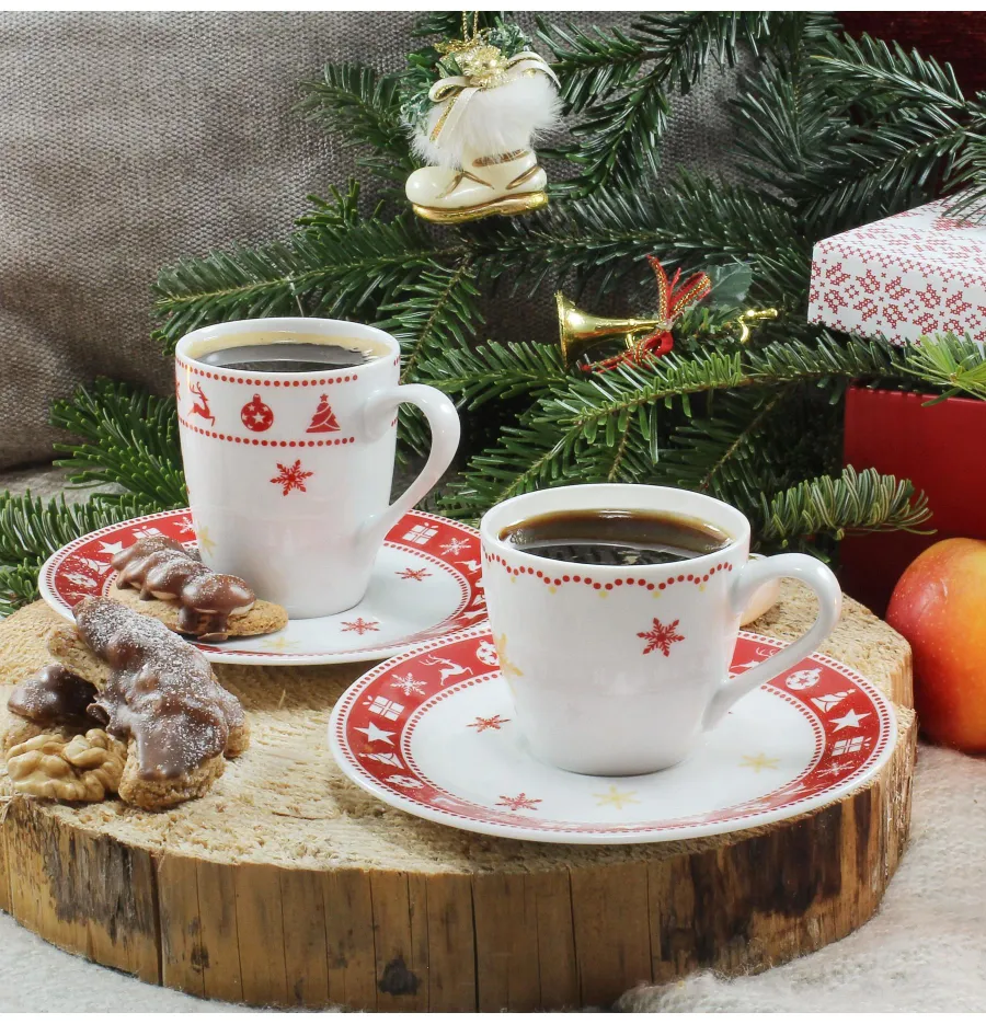 obrazek 2 Ekskluzywna filiżanka do espresso ze spodkiem z kolekcji Christmas dreaming – Leander