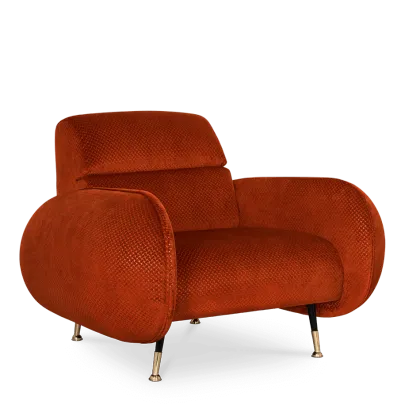 Zdjęcie Czerwony fotel do salonu - Essential Home