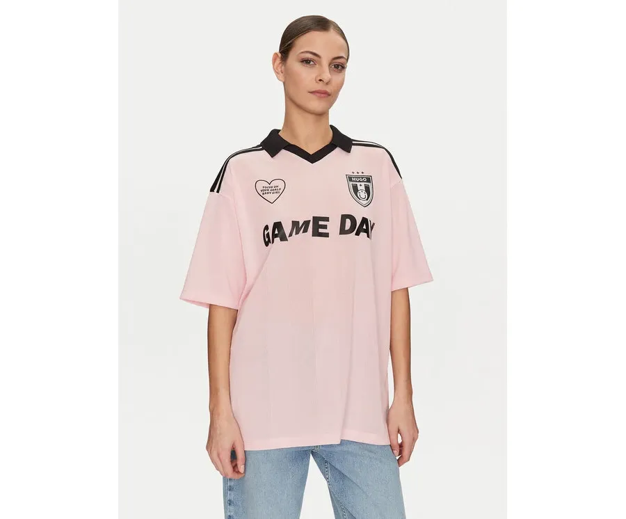 obrazek 1 HUGO T-Shirt 50537456 Różowy Relaxed Fit
