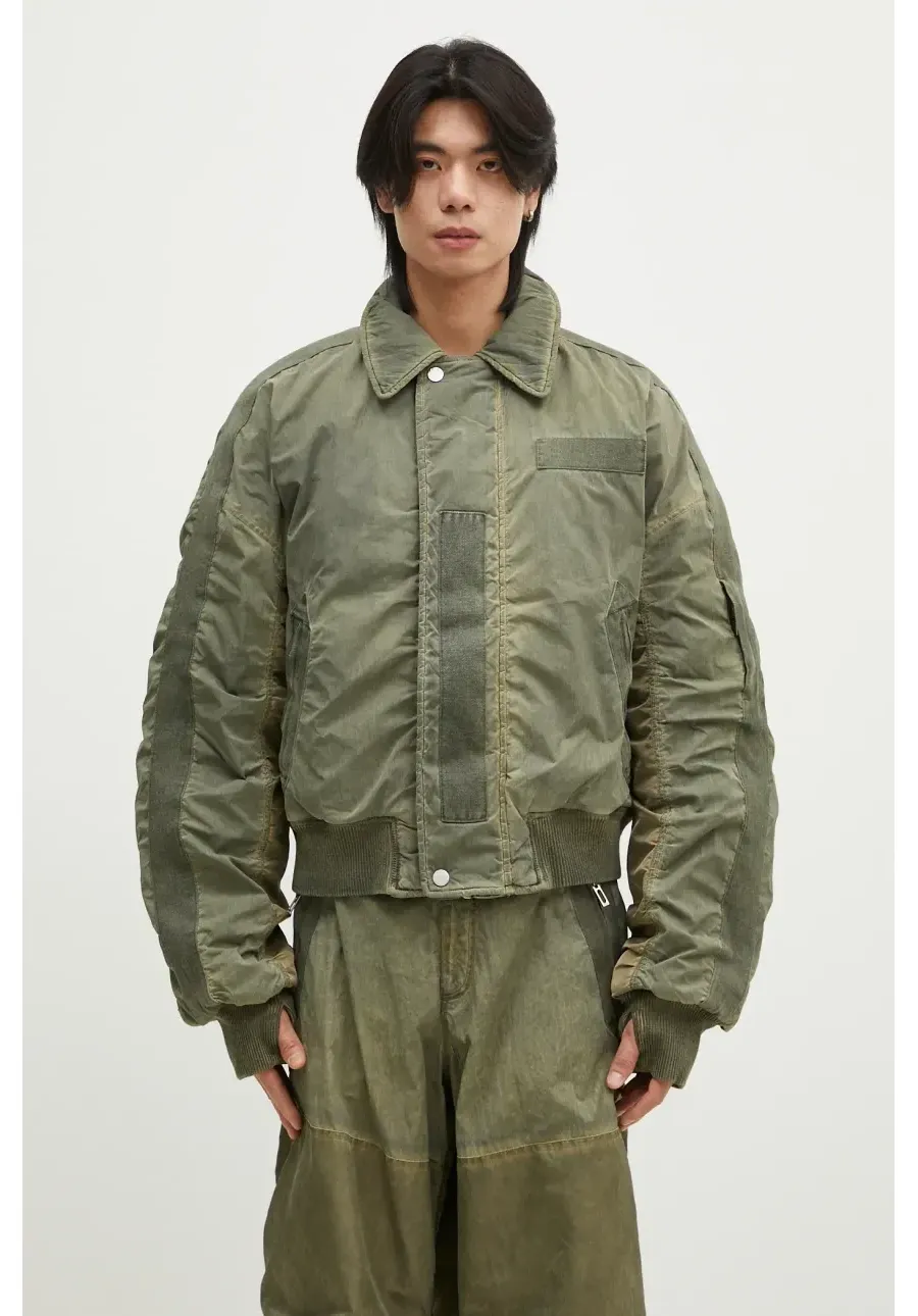 obrazek 1 032C kurtka bomber 'Clay' Utility Bomber męski kolor zielony przejściowa oversize F24-URW-1903-450