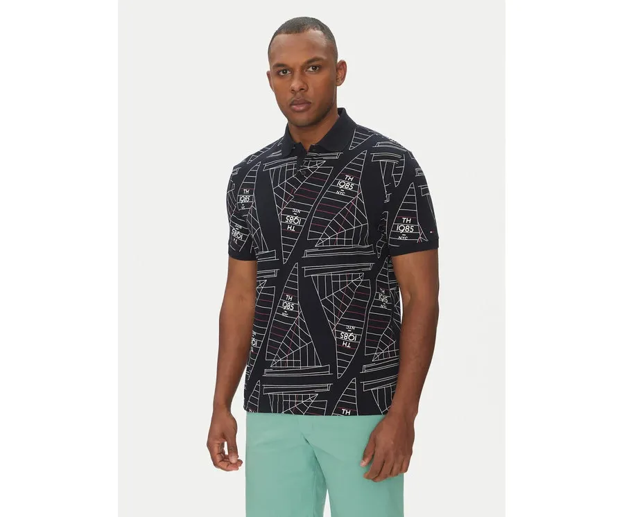 obrazek 1 Tommy Hilfiger Polo Sailing MW0MW39309 Granatowy Regular Fit