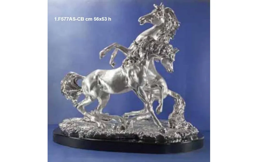 obrazek 1 Piękny model statuetki ozdobnej - para koni na łące - ArtBe