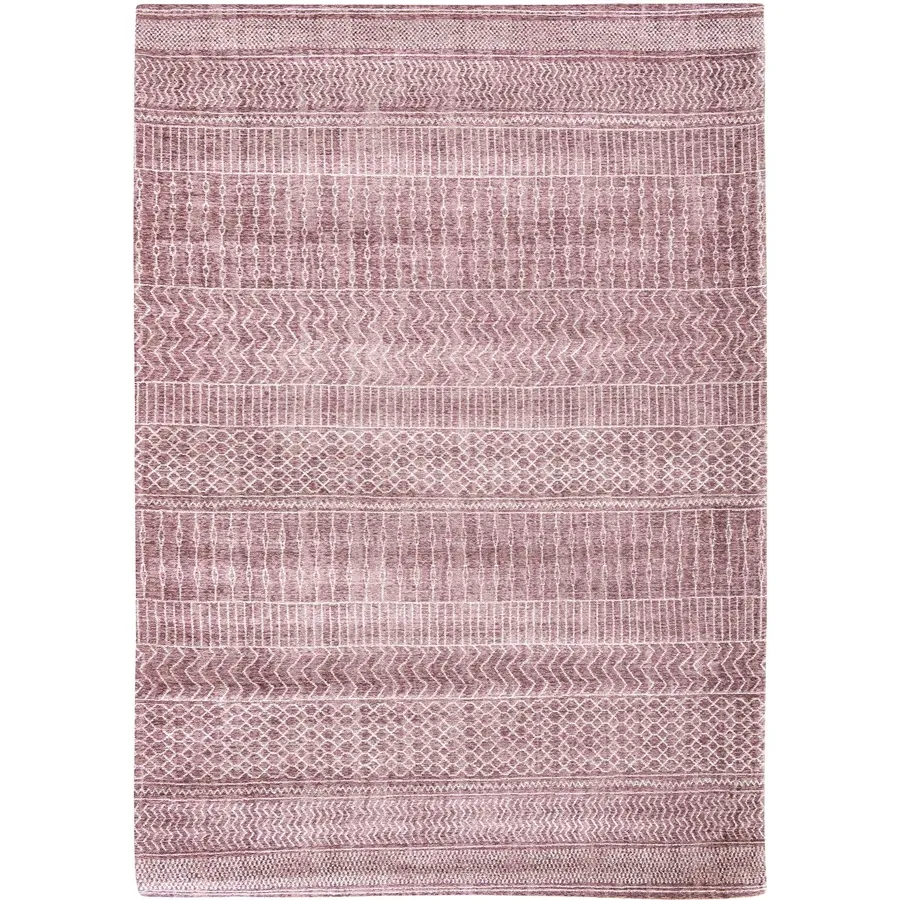 obrazek 1 Prestiżowy różowy dywan we wzory - SAND ROSE 8793