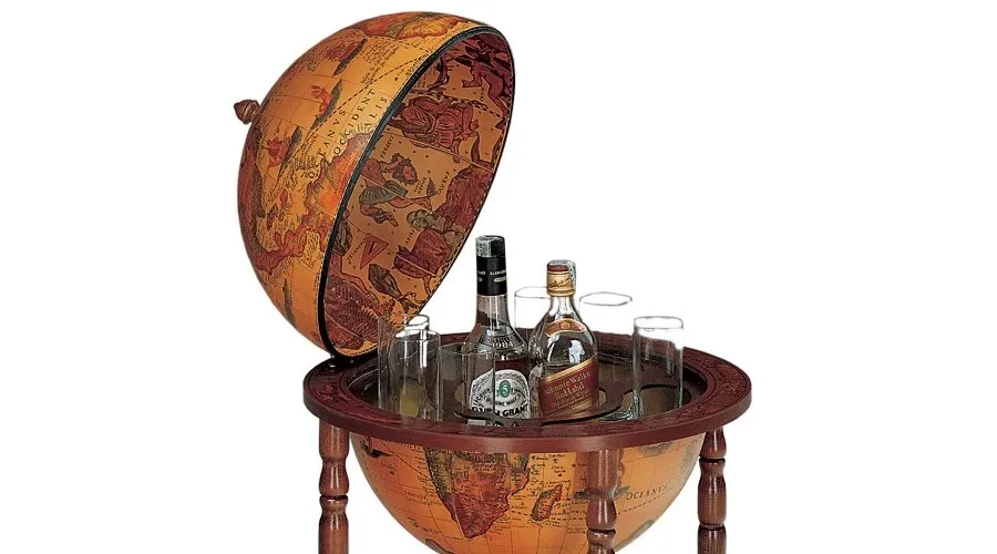 picture 2 Zoffoli 33 cm Bar Globe with bottle and glass holder