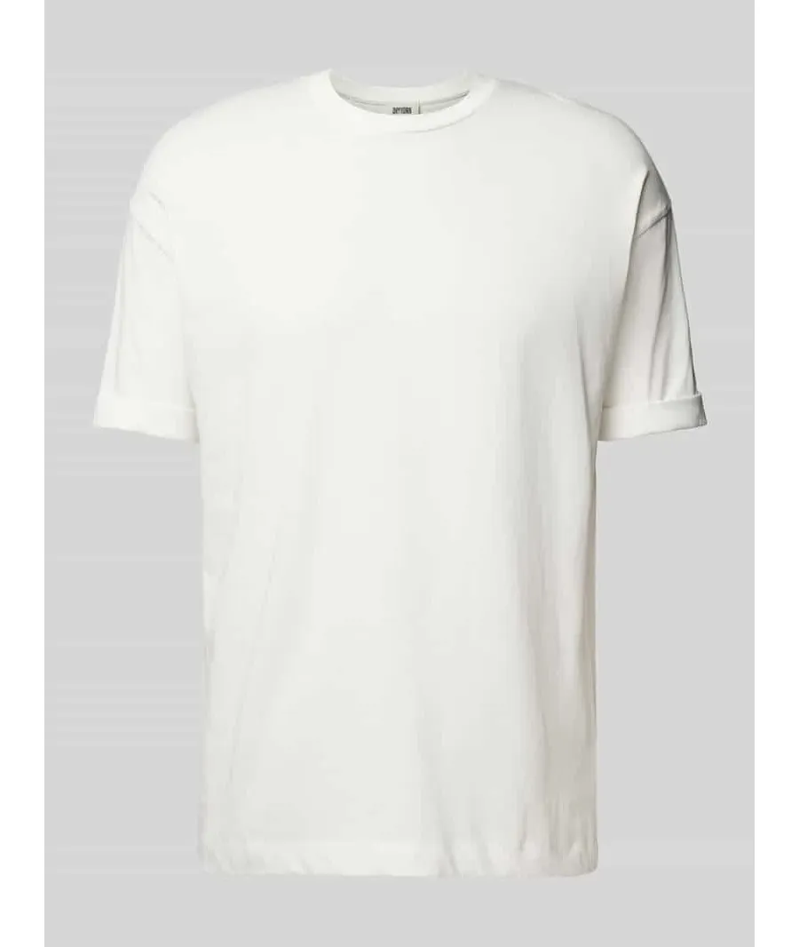 obrazek 1 T-shirt z prążkowanym, okrągłym dekoltem model ‘THILO’