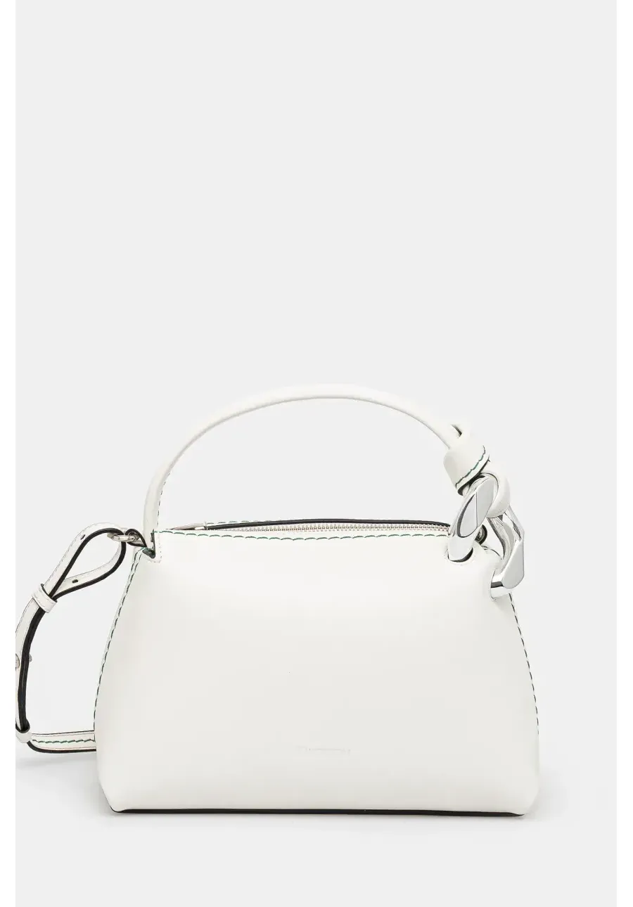 obrazek 1 JW Anderson torebka skórzana The Jwa Small Corner Bag kolor biały HB0674.LA0232.002