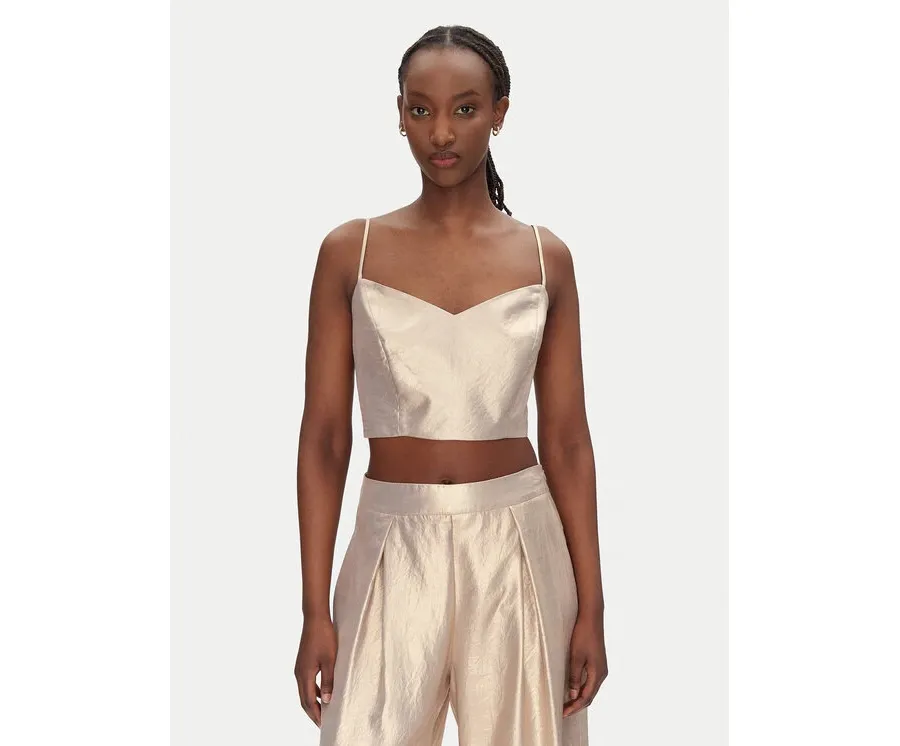 obrazek 1 ACCESS FASHION Top 53-2021-922 Złoty Slim Fit