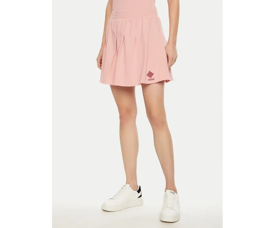 obrazek 1 Guess Spódnica mini V5RD00 KCOK1 Różowy Regular Fit
