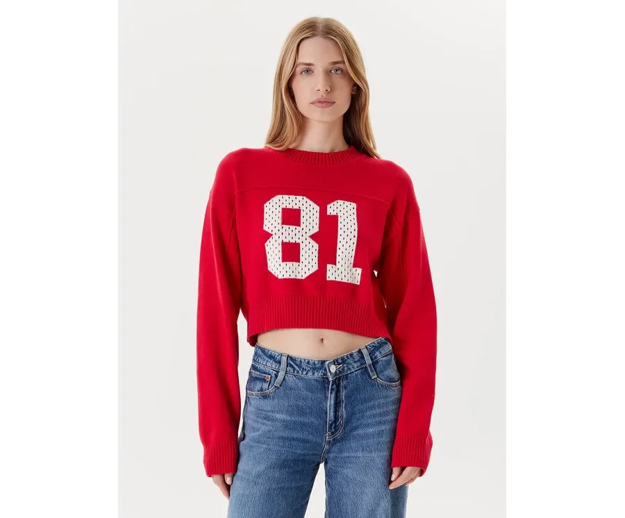 obrazek 1 Guess Jeans Sweter W5YR33 Z3HM1 Czerwony Regular Fit
