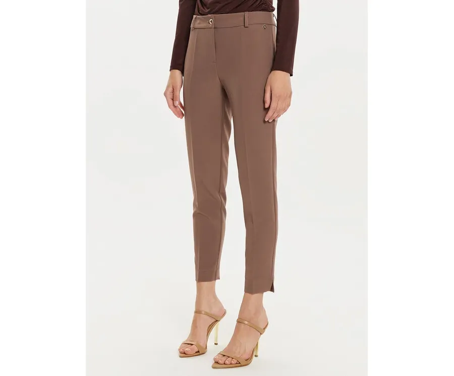 obrazek 1 Maryley Spodnie materiałowe 24IB52Z/M19/43WO Brązowy Regular Fit