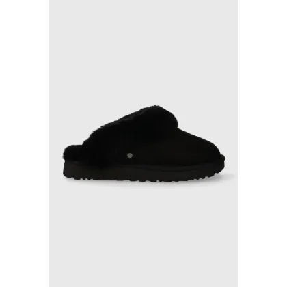 Zdjęcie UGG kapcie zamszowe Classic Slipper II kolor czarny 1130876.BLK-BLK