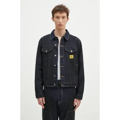 Zdjęcie ICECREAM kurtka jeansowa Oil Stained Trucker Jacket męska kolor niebieski przejściowa oversize ICW008