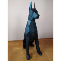 Zdjęcie Luksusowa rzeźba dekoracyjna - pies Doberman