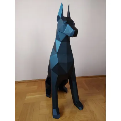 Zdjęcie Luksusowa rzeźba dekoracyjna - pies Doberman