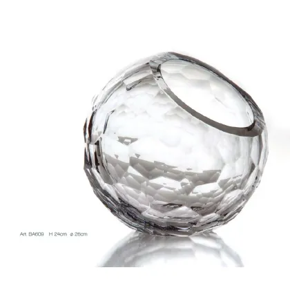 Zdjęcie Włoski pojemnik łazienkowy z polerowanego kryształu fume - Il Paralume Marina