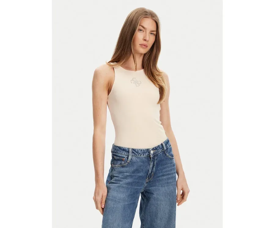 obrazek 1 Guess Top W5GP57 KCV52 Beżowy Regular Fit