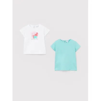 Zdjęcie OVS Komplet 2 t-shirtów 1496191 Kolorowy Regular Fit