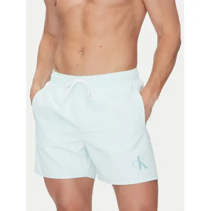 Zdjęcie Calvin Klein Swimwear Szorty kąpielowe KM0KM01101 Zielony Regular Fit