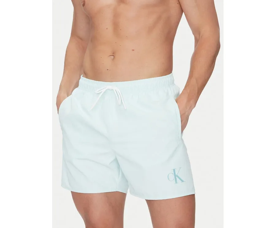 obrazek 1 Calvin Klein Swimwear Szorty kąpielowe KM0KM01101 Zielony Regular Fit