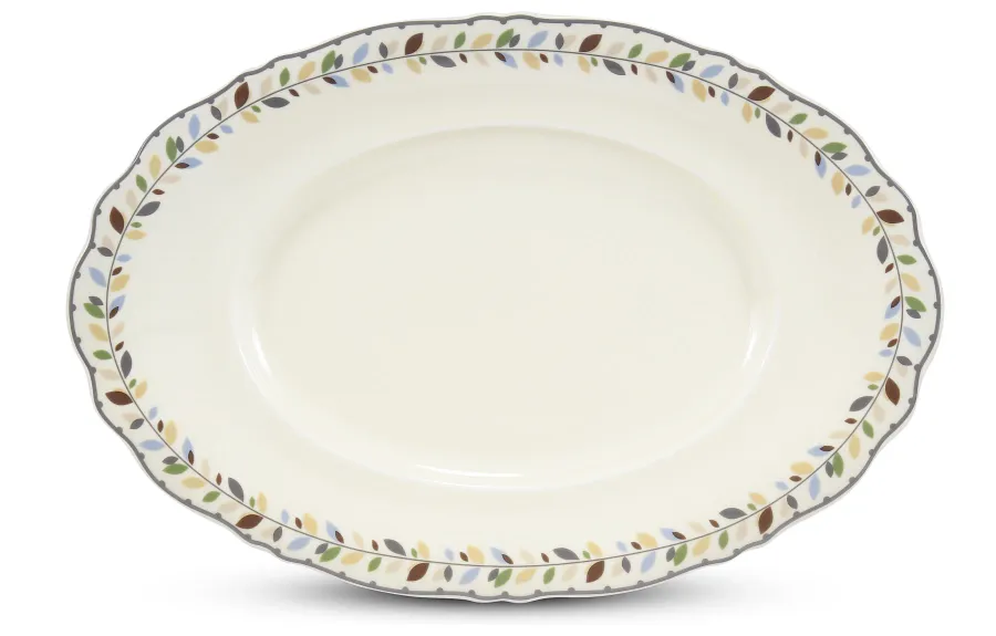 obrazek 1 Piękna owalna misa z porcelany zdobiona wyjątkowym motywem - Leander