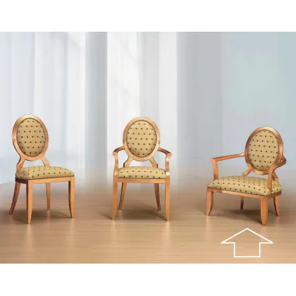 Zdjęcie Elegancki fotel w stylu antycznym do salonu - Morello Gianpaolo