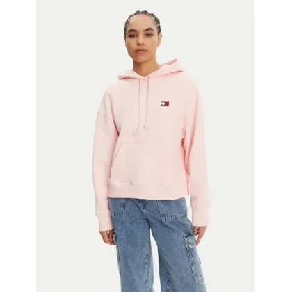 Zdjęcie Tommy Jeans Bluza Badge DW0DW19414 Różowy Boxy Fit
