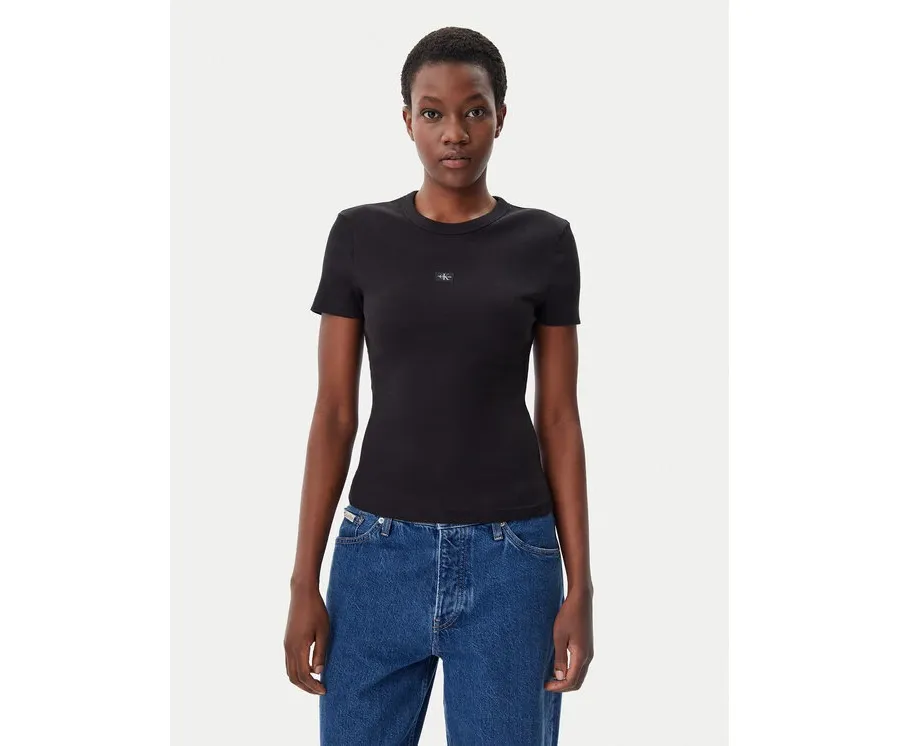 obrazek 1 Calvin Klein Jeans T-Shirt J20J225245 Czarny Slim Fit