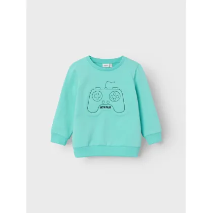 Zdjęcie NAME IT Bluza Bowis 13226397 Turkusowy Regular Fit