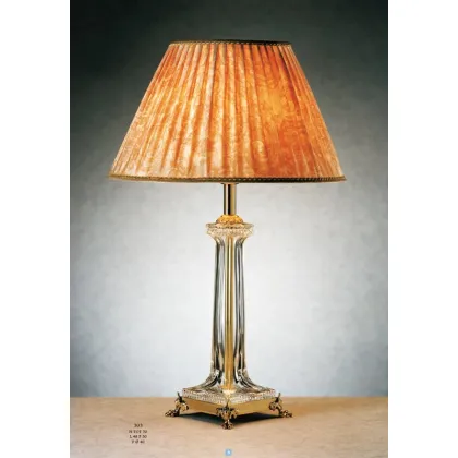 Zdjęcie Luksusowa lampa Empire w krysztale z plisowanym kloszem – Il Paralume Marina