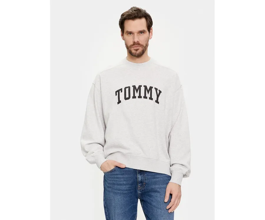 obrazek 1 Tommy Jeans Bluza Varsity DM0DM18386 Szary Boxy Fit