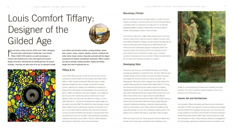 obrazek 2 Książka Louis Comfort Tiffany - Arcydzieła sztuki - Flame Tree Publishing