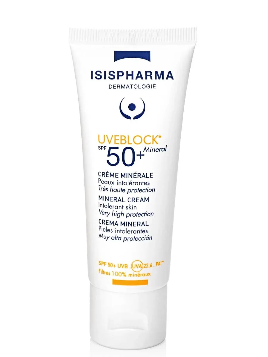 obrazek 1 Isispharma Uveblock SPF50+ - Krem mineralny  40ml Clear 40 ml