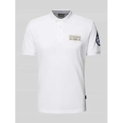 Zdjęcie Koszulka polo o kroju slim fit z naszywką z logo model ‘E-AMUNDSEN’