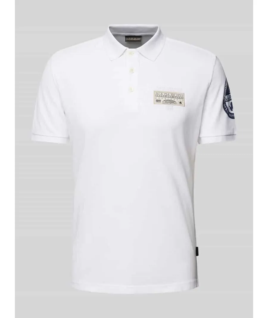 obrazek 1 Koszulka polo o kroju slim fit z naszywką z logo model ‘E-AMUNDSEN’