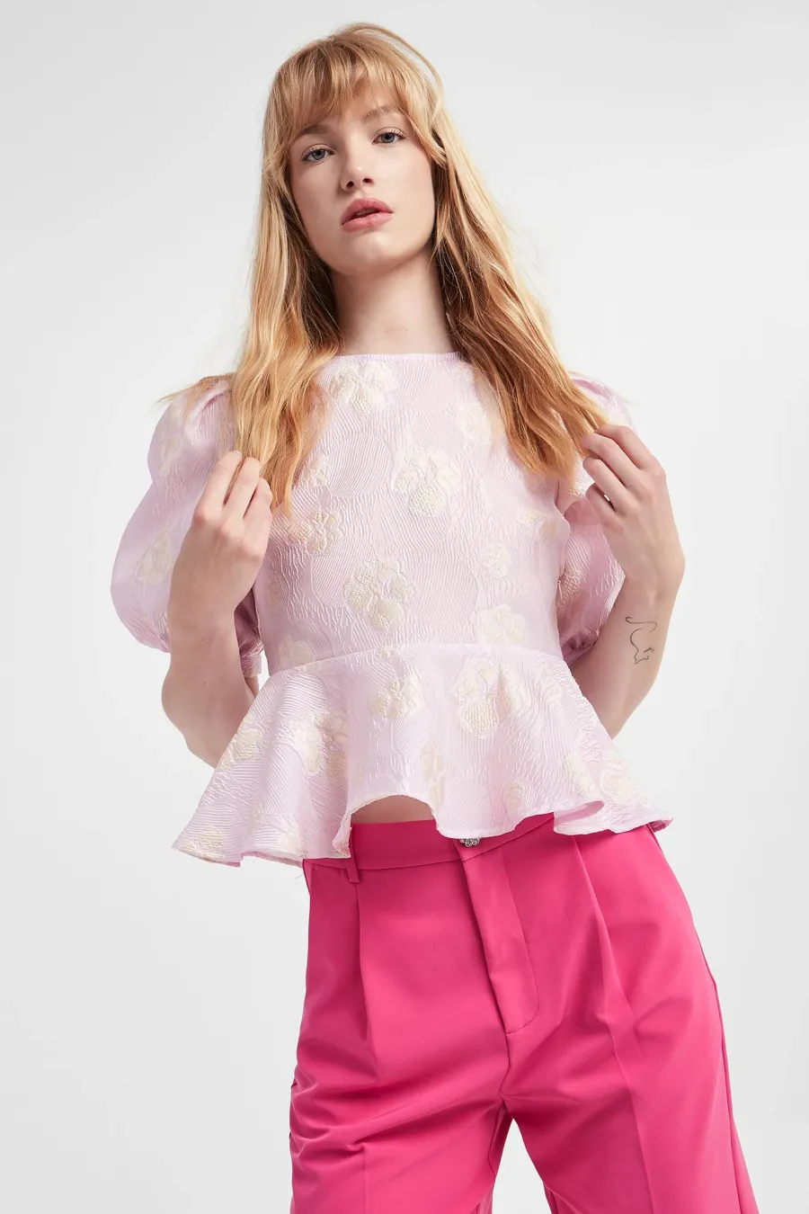 obrazek 1 Bluzka damska żakardowa CUSTOMMADE Custommade