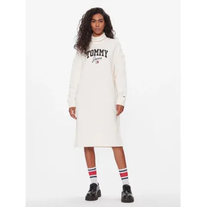 Zdjęcie Tommy Jeans Sukienka dzianinowa New Varisty DW0DW16462 Biały Relaxed Fit