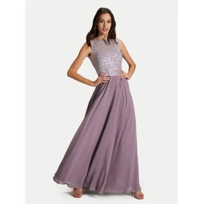Zdjęcie Swing Sukienka wieczorowa 5AH15700 Fioletowy Slim Fit