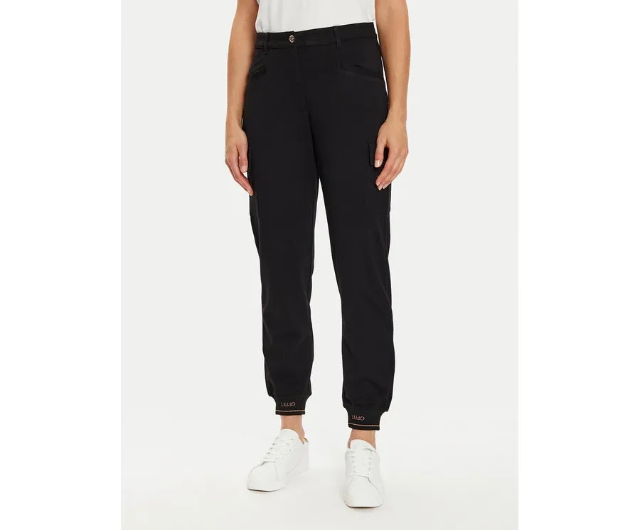 obrazek 1 Liu Jo Sport Spodnie materiałowe TF4279 J6182 Czarny Regular Fit