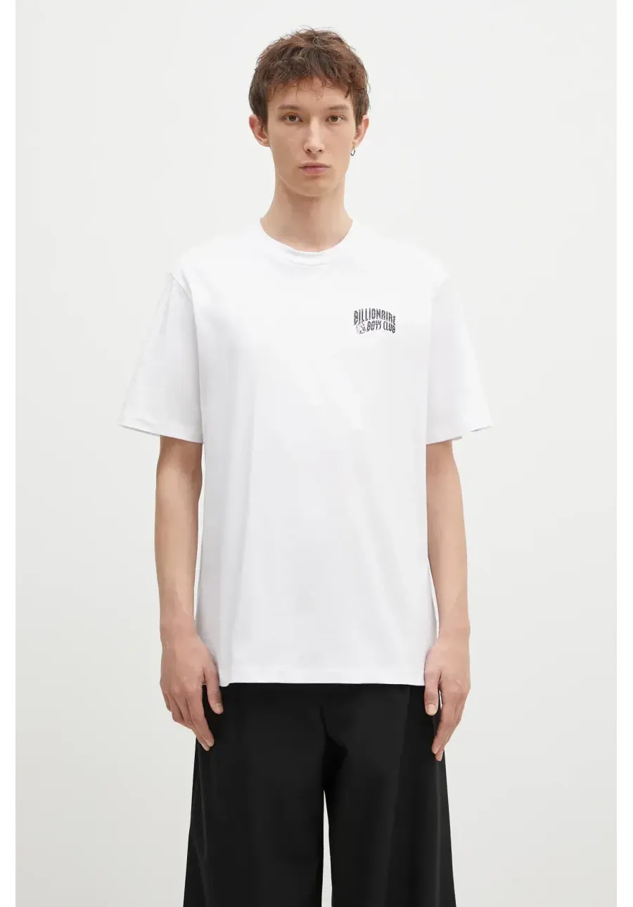 obrazek 1 Billionaire Boys Club t-shirt bawełniany Small Arch Logo kolor biały z nadrukiem BC003-WHITE