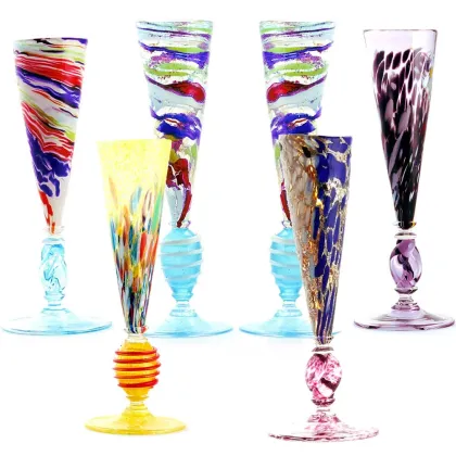 Zdjęcie Fantazyjny kieliszek Cornaro z Włoch marki iMuranesi