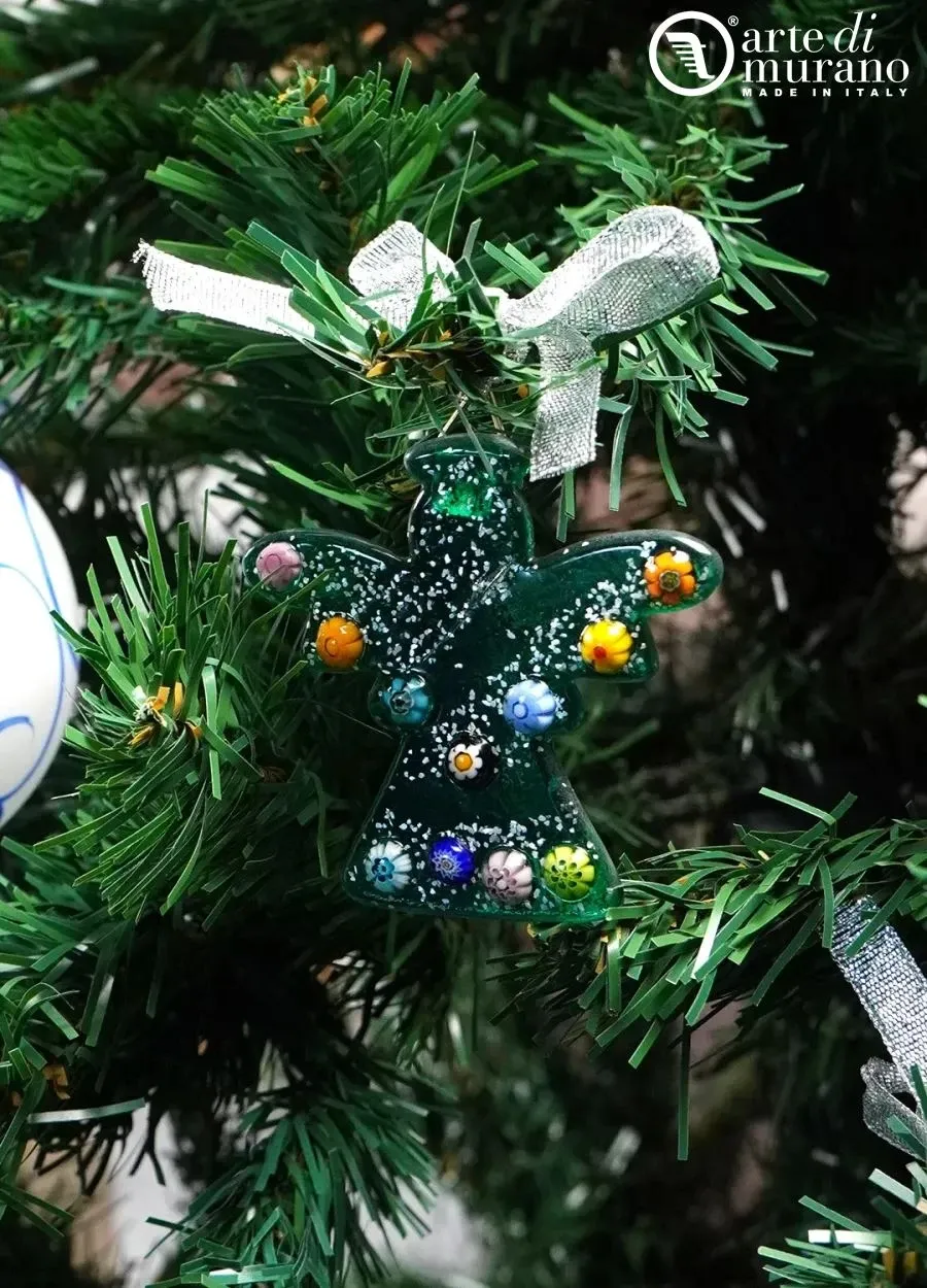 obrazek 1 Elegancka ozdoba bożonarodzeniowa ze szkła Murano - anioł