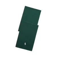 Zdjęcie Polo Ralph Lauren szalik bawełniany kolor zielony gładki 710886139