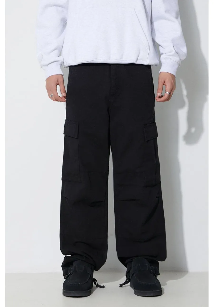 obrazek 1 Carhartt WIP spodnie bawełniane Regular Cargo Pant kolor czarny proste I030475.BLACK