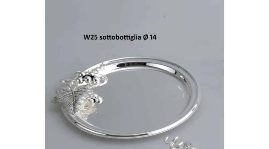 obrazek 1 Dekoracyjna posrebrzana taca do stylowej jadalni